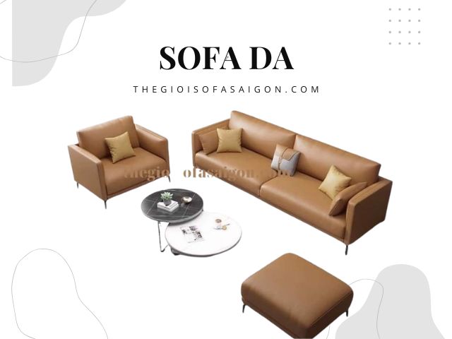 ghế sofa bọc da thật chất lượng uy tín